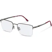 Rodenstock Bril - - R7152 - Metaal - Grijs/rood - 57/19/145