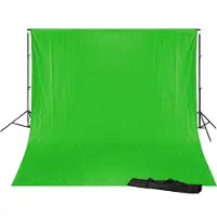 Bresser BR-D23 Support 240X300cm + Achtergronddoek 300x600cm chromakey groen