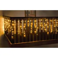 Frank Flechtwaren LED-lichtgordijn 'Wit', lichtdecoratie, lichtketting, kerstdecoratie, warm wit