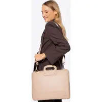 WITTCHEN Dames 15" Laptoptas in Imitatieleer, Beige, Eco-leer