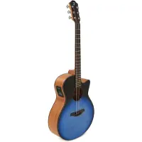 Furch Spectra Plus Gc-EM a Capri Blue Grand Auditorium elektrisch-akoestische westerngitaar met gigbag