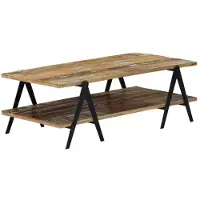 vidaXL Salontafel 115x60x40 cm massief gerecycled hout