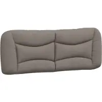 vidaXL Hoofdbordkussen "Hvar" 140 cm stof taupe