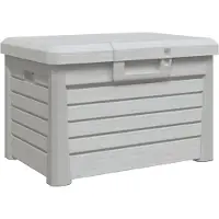 vidaXL Buitenopslagbox voor kussens, grijs, 73x50,5x46,5 cm, polypropyleen