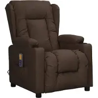 vidaXL Massagestoel kunstleer bruin