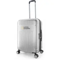National Geographic Harde Koffer / Trolley / Reiskoffer - 67 cm (Medium) - Transit - Zilver - Zilver / Medium