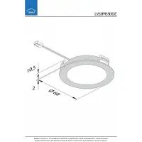 Hera FR-55 Dynamic Led set van 3 spots met dimmer inbouw 24V/15W zwart