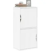 vidaXL Bijzetkast ODDA 40x24x79 cm massief grenenhout wit