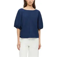 s.Oliver Red Label relaxed fit blouse met korte mouwen van puur katoen