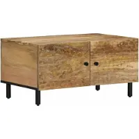 vidaXL Salontafel 80x50x40 cm massief mangohout