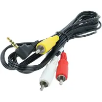 VHBW audio-video-composietkabel, compatibel met Canon Optura 400, Xi, 200, 300, PI, 60, 100, 40, 50, 20, 10, 30, 500 camera, digitale camera - AV-kabel