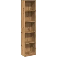 vidaXL Boekenkast Artisian Oak 40x24x176 cm bewerkt hout