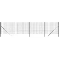 vidaXL Draadgaashek 2x10 m gegalvaniseerd staal antracietkleurig