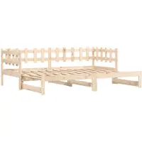 vidaXL Dagbed uitschuifbaar, 2x (90x200) cm, massief grenenhout