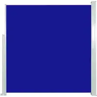 vidaXL Windscherm uittrekbaar 140x300 cm blauw