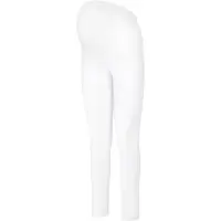 Be Mammy BE-BE20-230-LE Dames Zwangerschapsleggings - Lang - Katoen - Elasthan - Yogabroek - Wit - XL