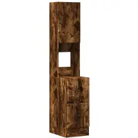 vidaXL Keukenkast 35x50x180 cm bewerkt hout gerookt eikenkleurig