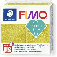 Staedtler effect ovenhardende boetseerklei standaard blokje 57 g - glitter goud