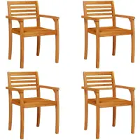 vidaXL Tuinstoelen 4 st 59x55x85 cm massief acaciahout