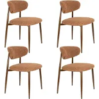 Housecraft living Noor Eetkamerstoelen Terracotta - Set van 4