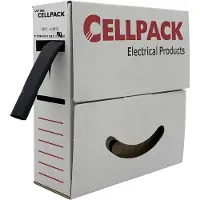 Cellpack 127073 Krimpkous zonder lijm Zwart 12.70 mm 6.40 mm Krimpverhouding:2:1 8 m