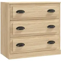 vidaXL Dressoir 70x35,5x67,5 cm bewerkt hout sonoma eikenkleurig