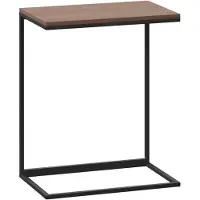 vidaXL Bijzettafel 55x35x66 cm bewerkt hout zwart