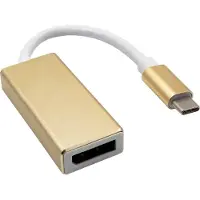 Akyga AK-AD-56 USB-C Adapter [1x USB-C stekker - 1x DisplayPort stekker] 4K UHD 15 cm