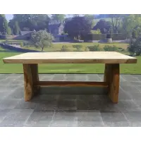AVH-Collectie Boomstamtafel 200x100xH77,5 cm - bladdikte 8 cm