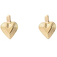 Go Dutch Label Oorknoppen Bewerkt hart Goud