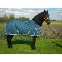 GPD Buitendeken de luxe 450gr petrol groen paardendeken - maat 205