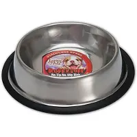 Loving Pets Ruff N' Tuff - No Tip Bowl - RVS water of voerbak - Kan niet omvallen - Antislip onderkant - In 6 maten - Large - 946ml