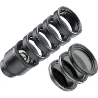 ShiftCam Kit Téléobjectif super zoom LensUltra 240 mm Noir avec 4 convertisseurs Macro et 3 Filtres