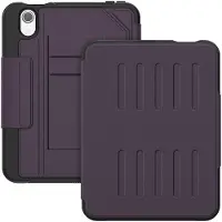 Mobigear Tablethoes geschikt voor Apple iPad Mini 7 (2024) Hoes | Magnetic Folio Bookcase + Stylus Houder - Paars