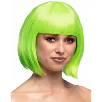 Vegaoo - Korte groene damespruik