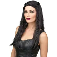 Vegaoo - Zwarte dames pruik - Zwart - One Size