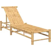 vidaXL Ligbed 55x199x30 cm bamboe