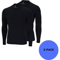 Xtreme - Thermo (onder) shirt heren - Zwart - XL - 2 Stuks - Thermokleding