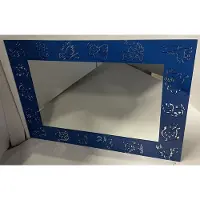 Plieger 60x45cm - Zeefdruk met blauwe dieren
