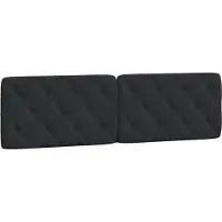vidaXL Hoofdbordkussen 180 cm fluweel zwart