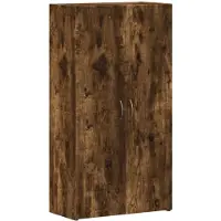 vidaXL Archiefkast 60x32x115 cm bewerkt hout gerookt eikenkleurig