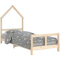 vidaXL Kinderbedframe 80x200 cm massief grenenhout