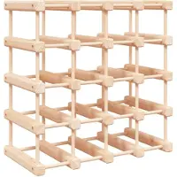 vidaXL Wijnrek voor 20 flessen 46,5x23x46,5 cm massief grenenhout