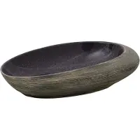 vidaXL Opzetwasbak ovaal 59x40x14 cm keramiek paars en grijs