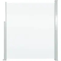 vidaXL - Wind-/zonnescherm - uittrekbaar - 160x300 - cm - crèmekleurig