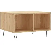 vidaXL Salontafel 60x50x36,5 cm bewerkt hout sonoma eikenkleurig