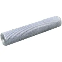 vidaXL kippendradhek, verzinkt staal, 25x1 meter, zilverkleurig