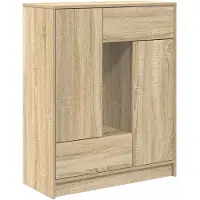 vidaXL Dressoir met lades en deuren 73x31x90 cm sonoma eikenkleurig