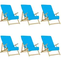 vidaXL Strandhanddoeken 6 st 400 g/m² 60x135 cm stof turquoise