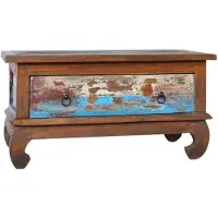 vidaXL Salontafel 80x50x40 cm gerecycled teakhout